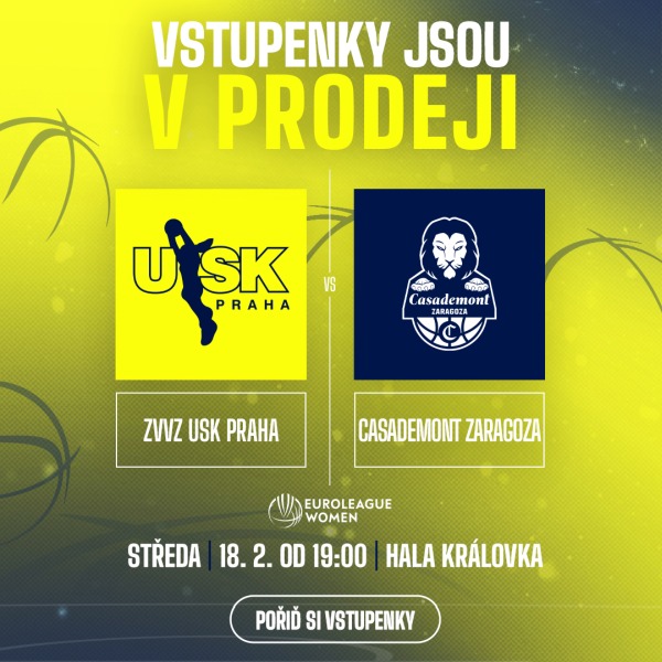 ZVVZ USK Praha – Casademont Zaragoza (ESP)