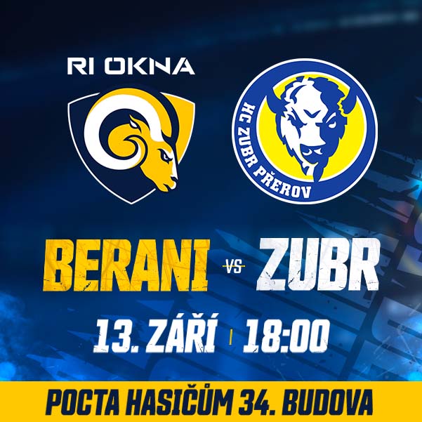 RI OKNA Berani Zlín - HC ZUBR Přerov