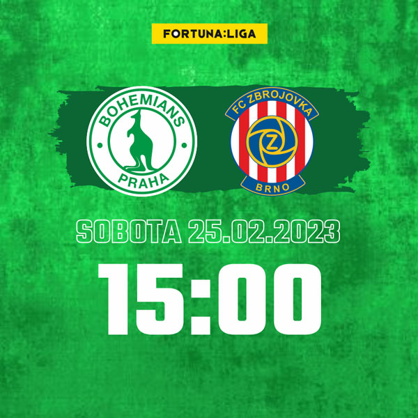 Bohemians Praha 1905 - FC Zbrojovka Brno