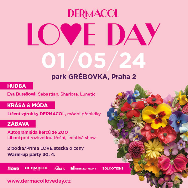 DERMACOL LOVE DAY 2024 - Růžová taška Dermacol
