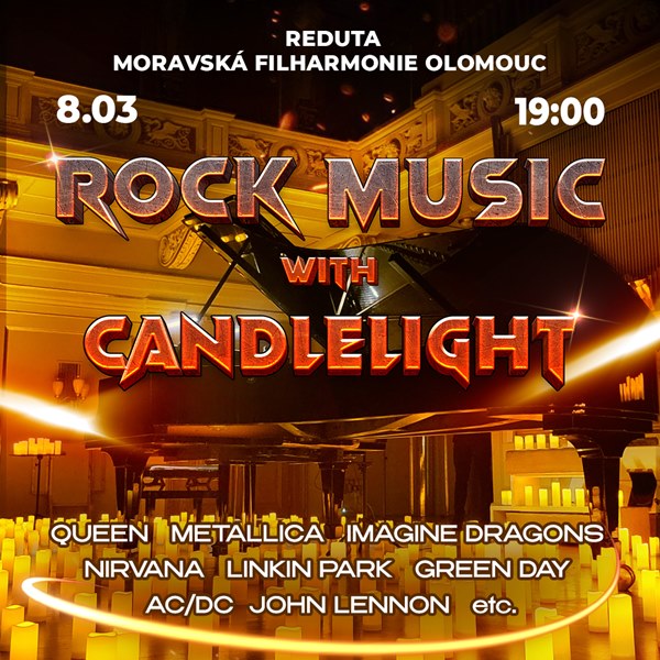 Rock Music with candlelight