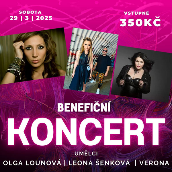 BENEFIČNÍ KONCERT V BÍLINĚ: LOUNOVÁ - ŠENKOVÁ - VERONA
