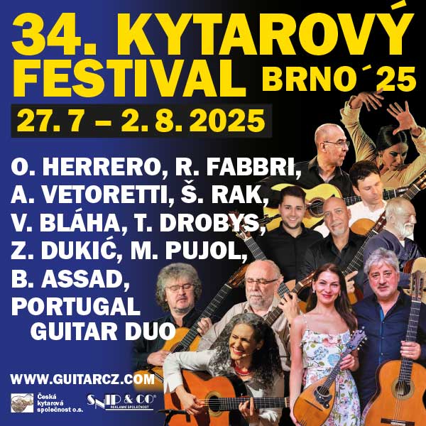34. KYTAROVÝ FESTIVAL BRNO 2025