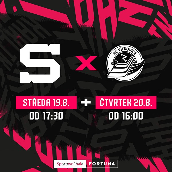 Přípravný zápas: HC SPARTA PRAHA – HC VÍTKOVICE RIDERA