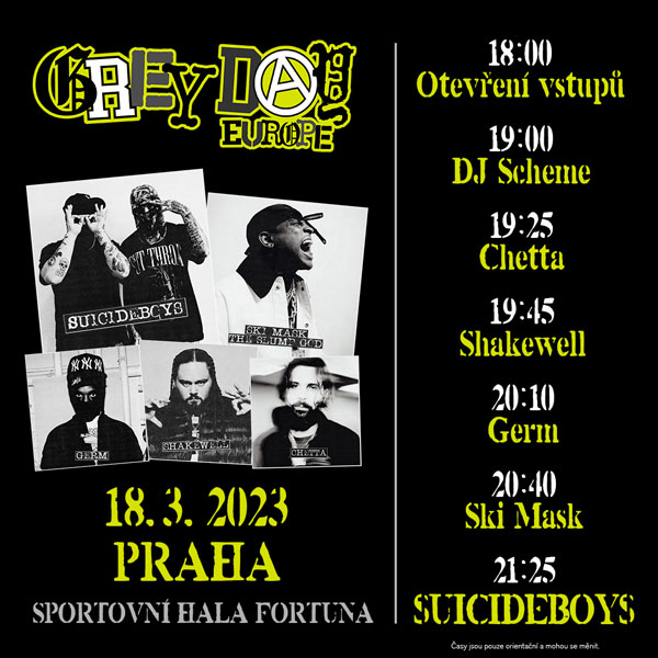 $uicideboy$ present Grey Day Europe Tour 2023