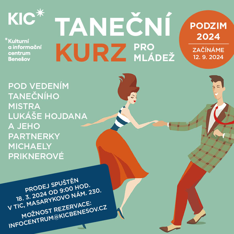 Taneční kurzy pro mládež 2024 - Věneček, Benešov