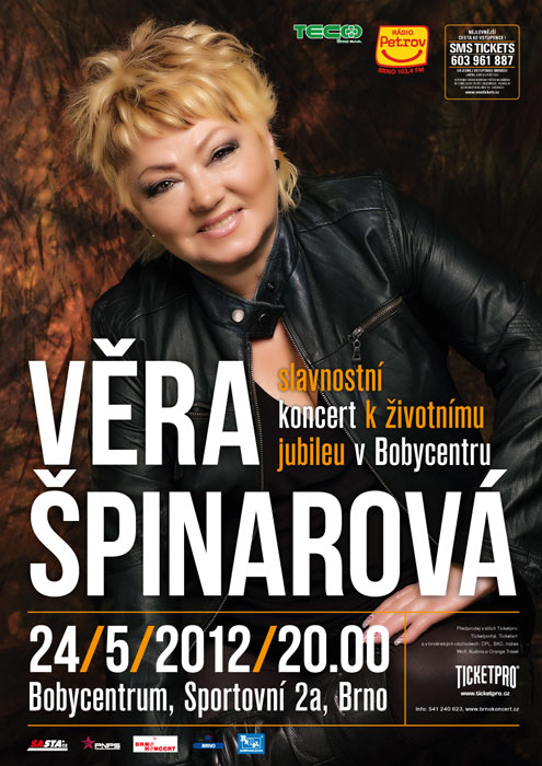 picture VĚRA ŠPINAROVÁ: Galakoncert v Bobycentru