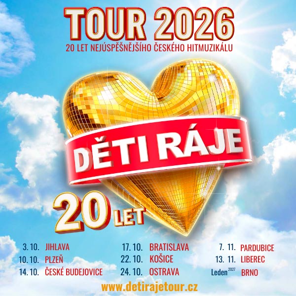 Děti ráje – halová tour 2026