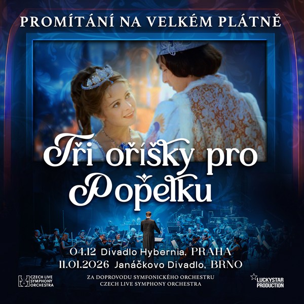 Tři oříšky pro Popelku na velkém plátně