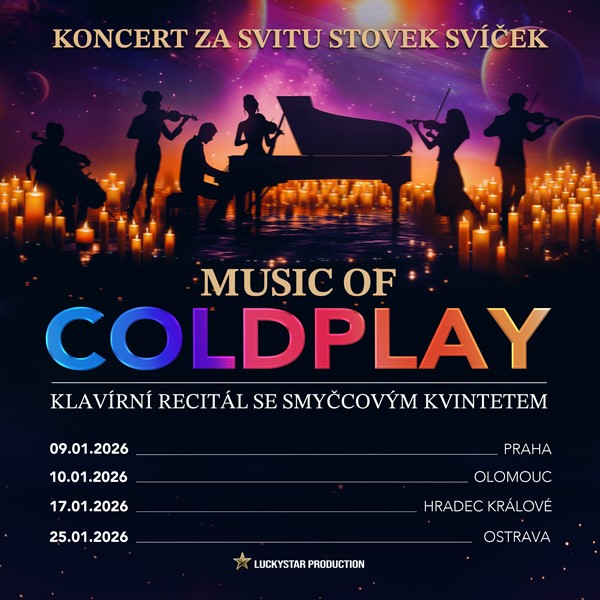 Music of COLDPLAY – Klavírní recitál se smyčcovým kvintetem