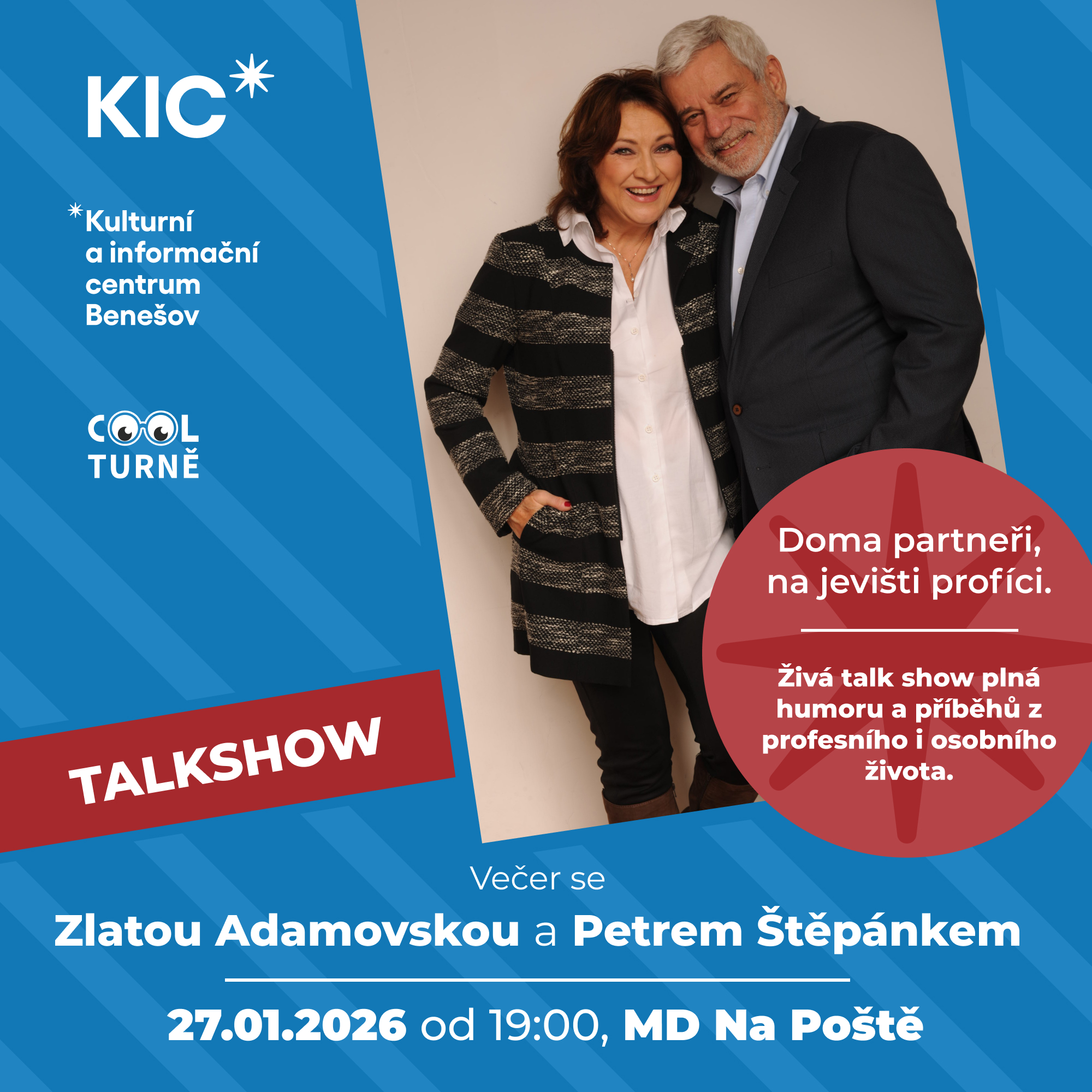 VEČER se ZLATOU ADAMOVSKOU a PETREM ŠTĚPÁNKEM, Benešov