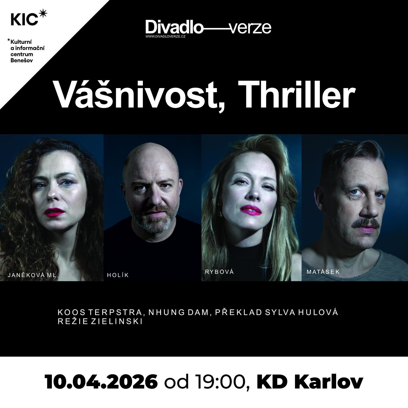 VÁŠNIVOST, THRILLER, Benešov