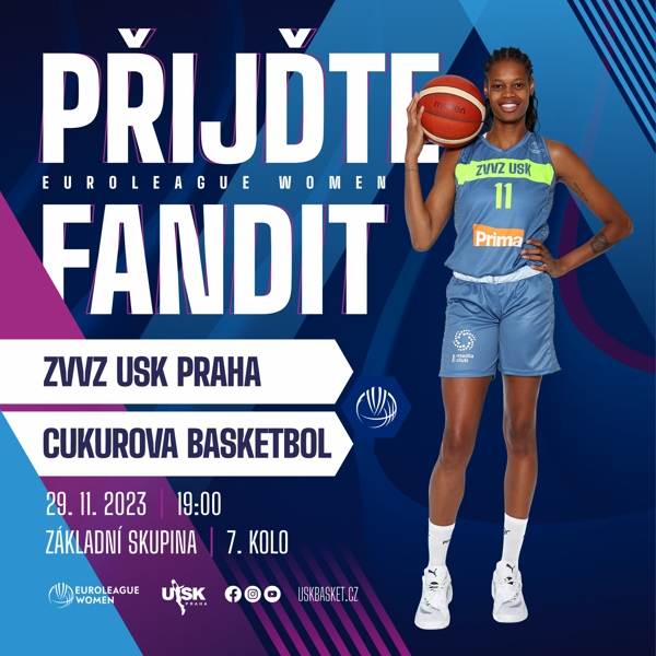 ZVVZ USK Praha – Cukurova Basketbol Mersin