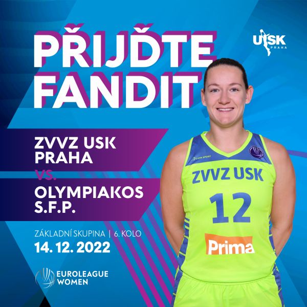 ZVVZ USK Praha – Olympiacos S.F.P. (GRE)