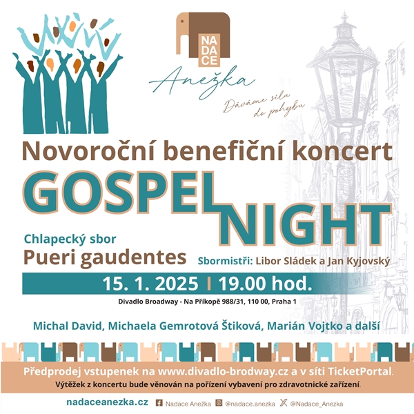 Benefiční koncert Nadace Anežka – GOSPEL NIGHT