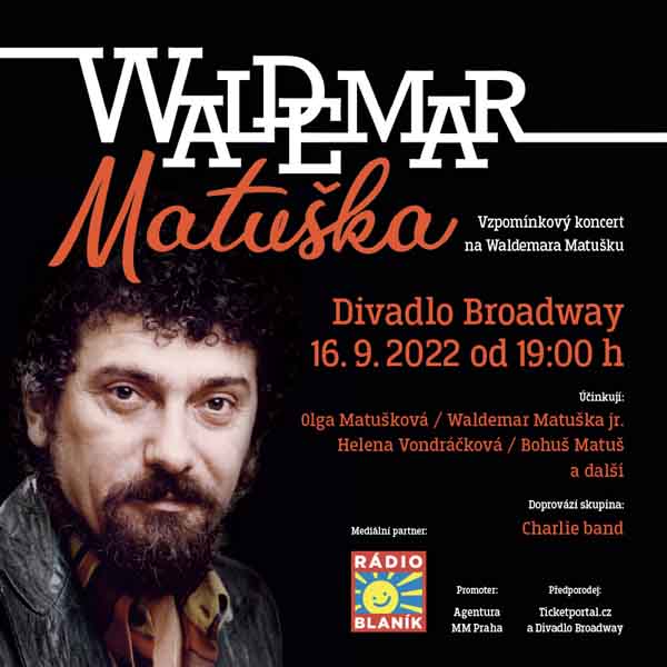 Vzpomínkový koncert - Waldemar Matuška