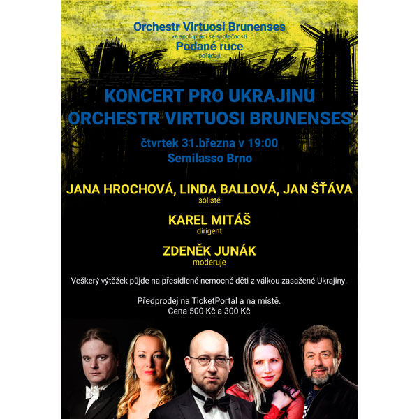 Koncert pro Ukrajinu orchestr Virtuosi Brunenses