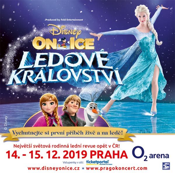 DISNEY ON ICE uvádí LEDOVÉ KRÁLOVSTVÍ- Praha -O2 arena Praha