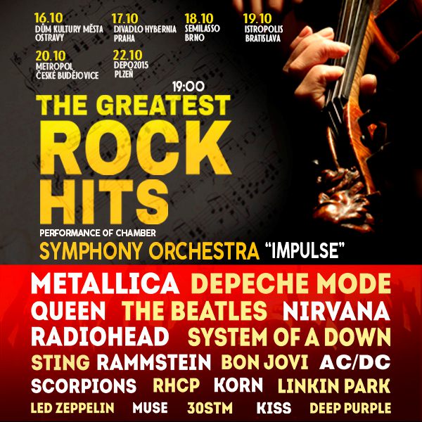 THE GREATEST ROCK HITS By Symphony Orchestra TICKETPORTAL Vstupenky 