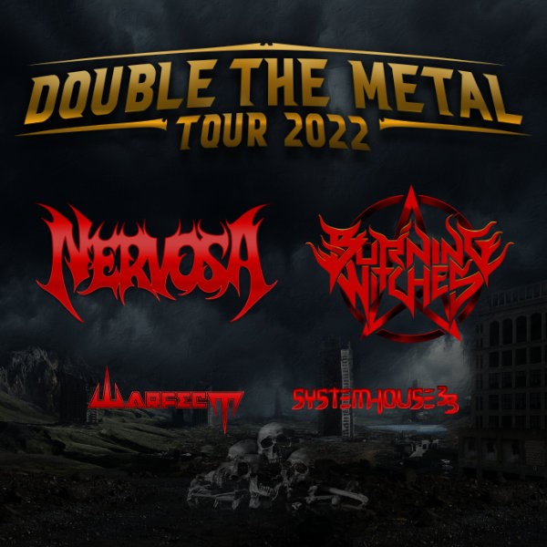 NERVOSA - „Double The Metal Tour 2022“