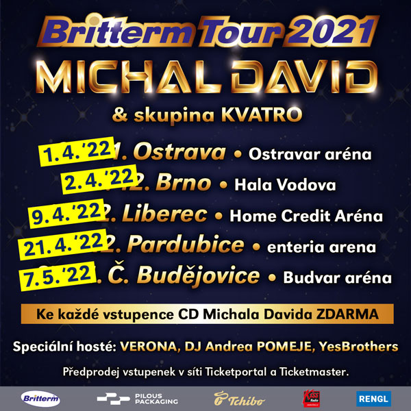 MICHAL DAVID – BRITTERM TOUR 2021