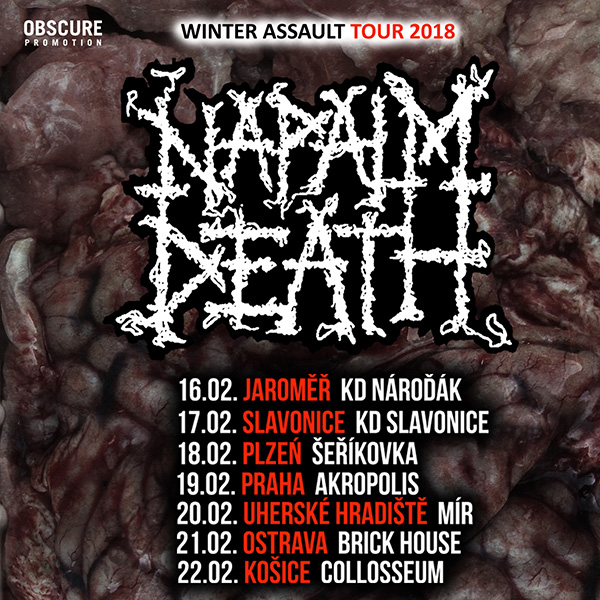 NAPALM DEATH (UK) - WINTER ASSAULT TOUR 2018