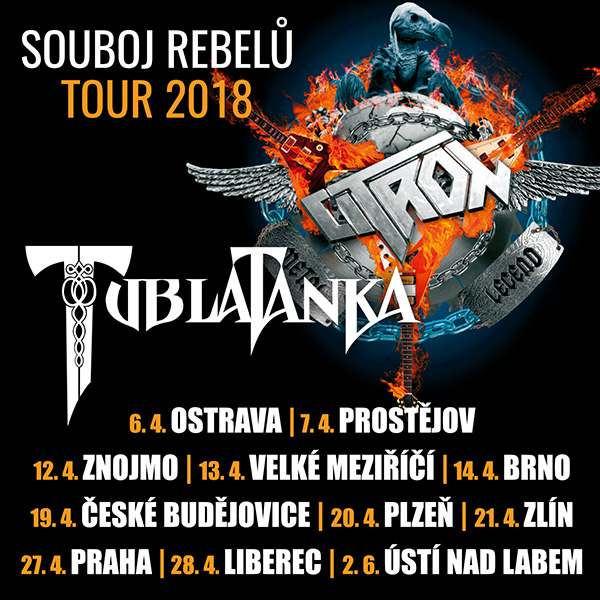 CITRON & TUBLATANKA - SOUBOJ REBELŮ TOUR 2018
