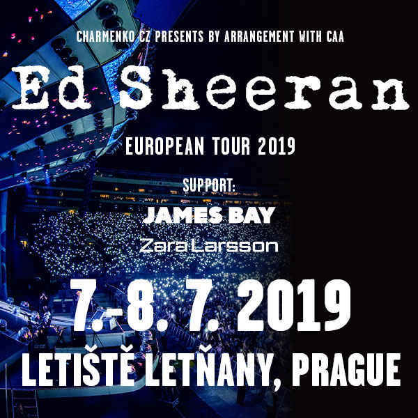 Ed Sheeran- koncert v Praze -Letiště Letňany Praha 9-Letňany