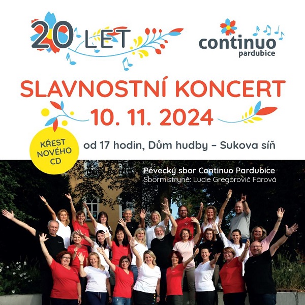 Slavnostní koncert Continuo Pardubice 20 let