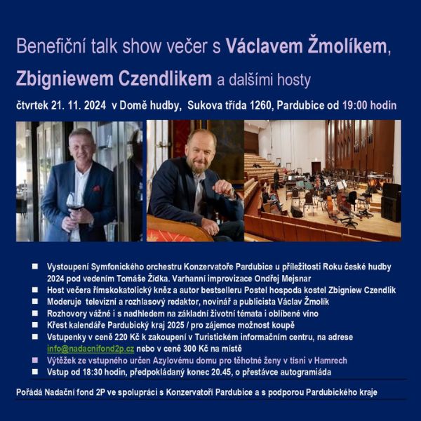 BENEFIČNÍ TALK SHOW VEČER